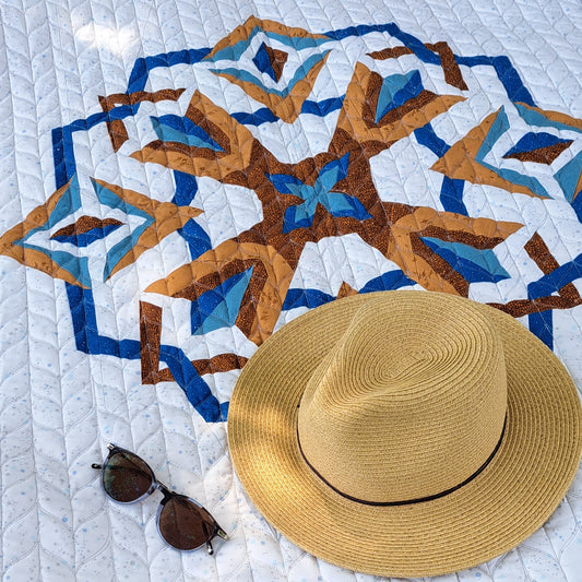 A Modern Baby Quilt: Nesting Phoenix Star