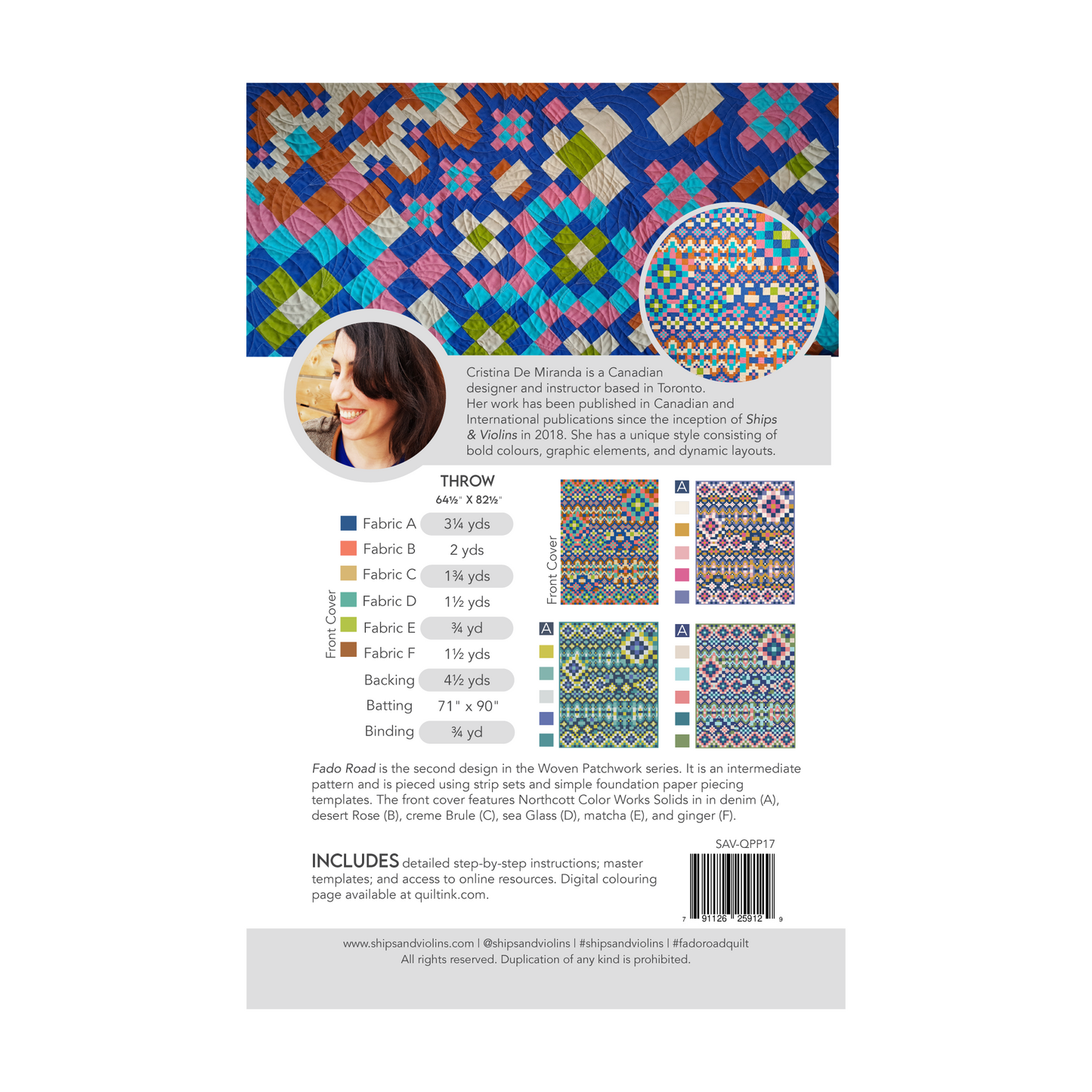 Fado Road - Paper Pattern (Pack of 5)