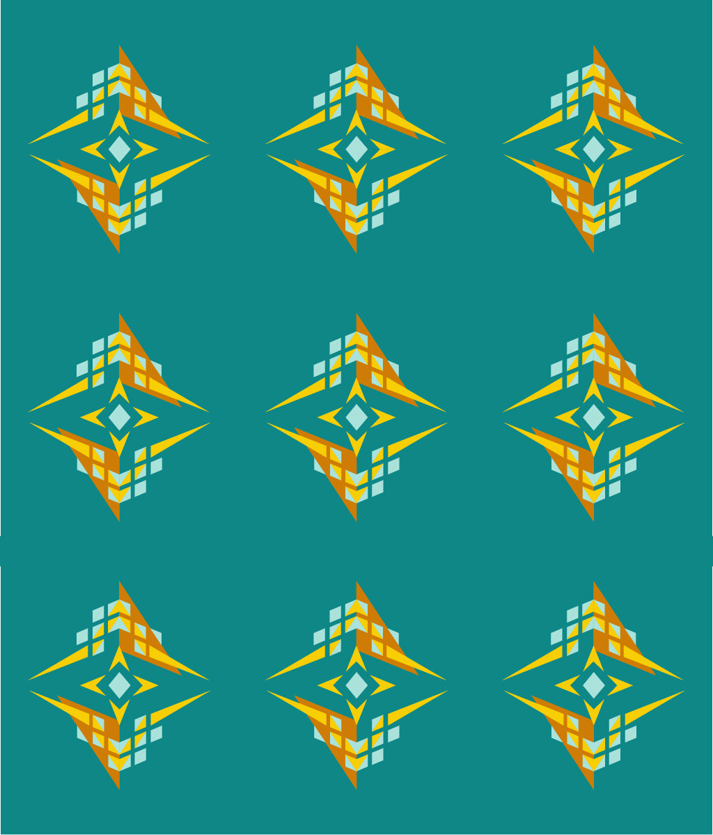 The Square of Pegasus Quilt - Paper Pattern (Pack of 5)