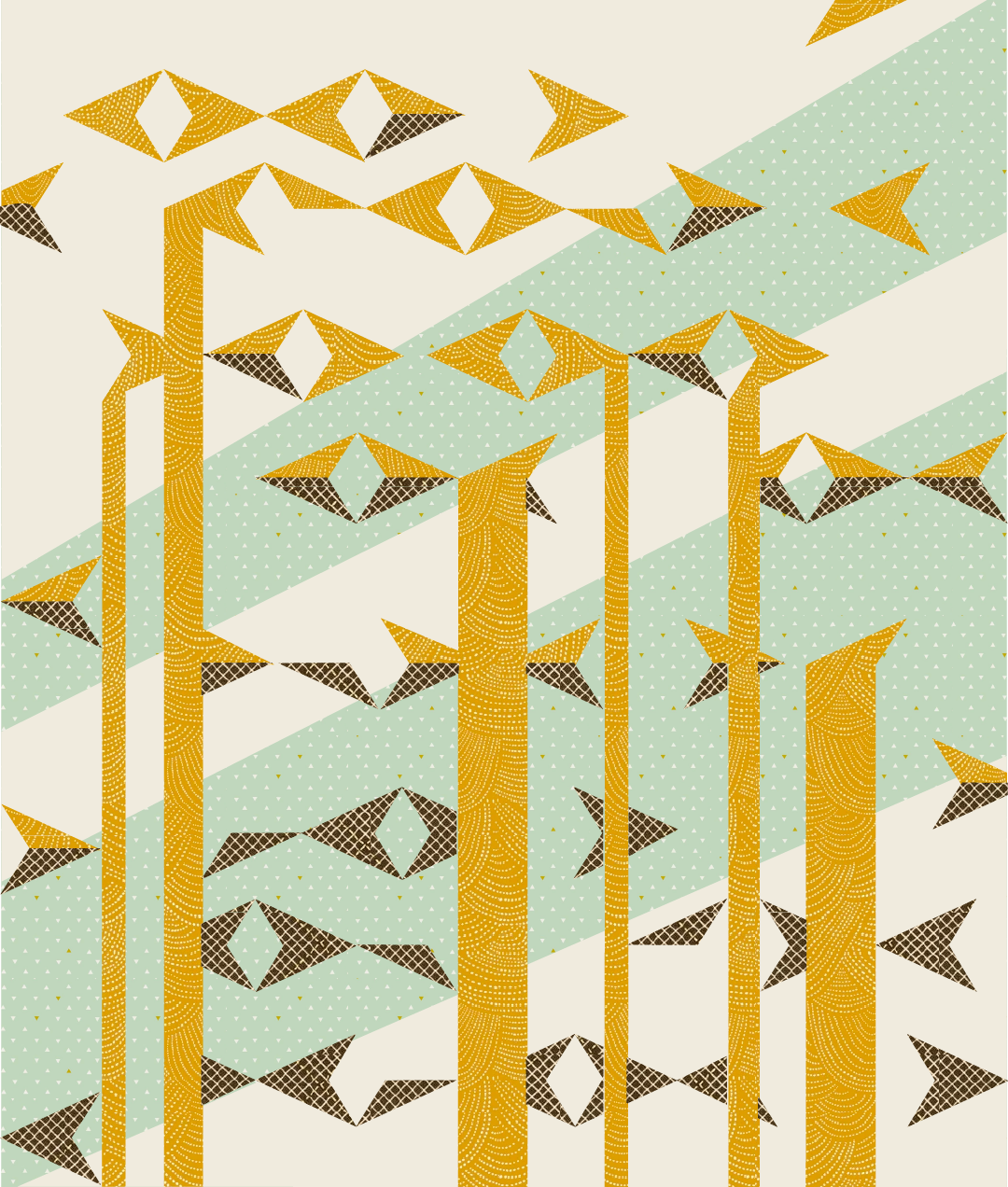 Digitally Colour Your Version of The Drop Quilt using Adobe Illustrator and the Recolor App