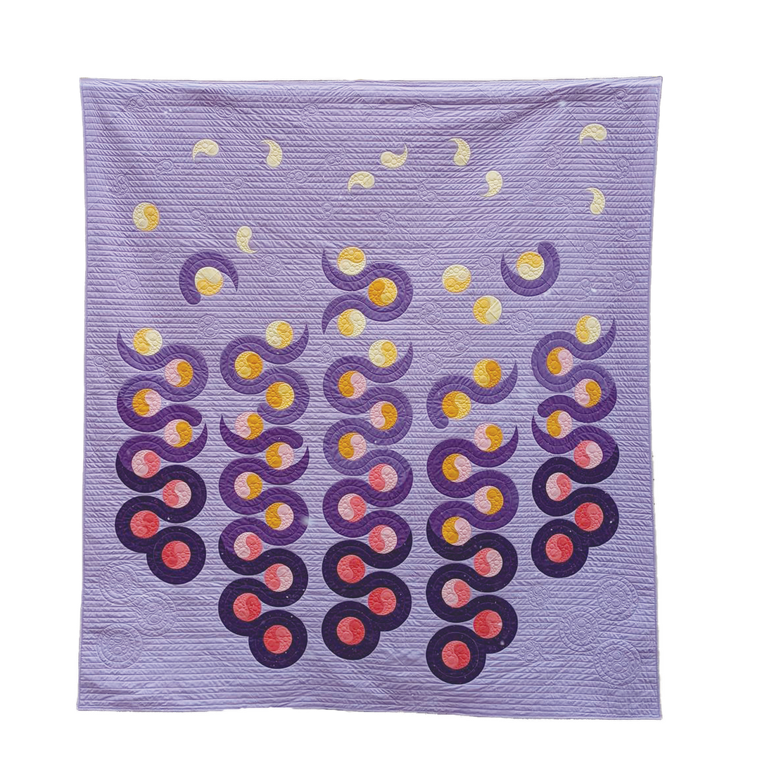 canadian quilters association mystery quilt 2022 cristina de miranda ships and violins curved quilt pattern modern quilt design with curves and applique