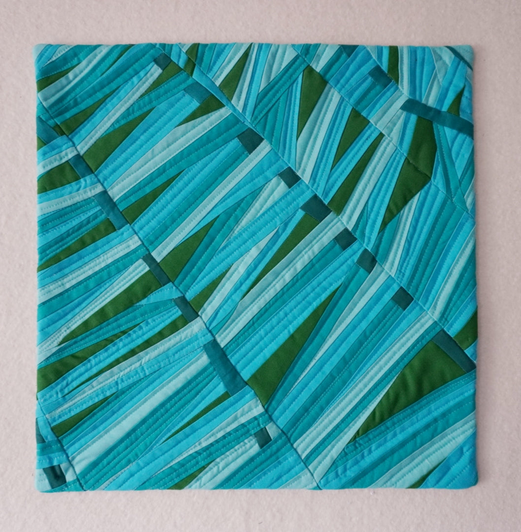 Curated Quilts Mini Challenge Submission: A Quilt Study titled Wicker and Glass I