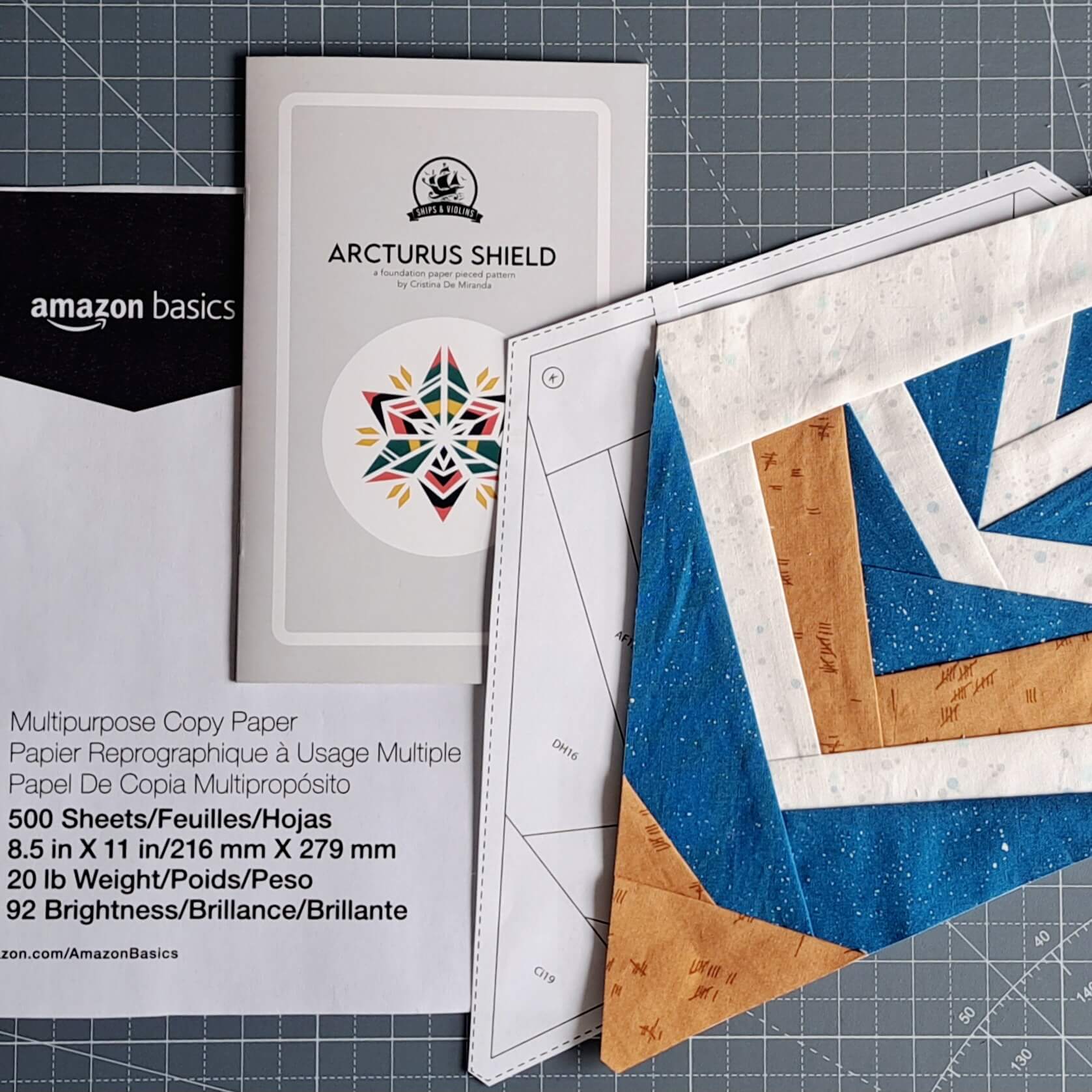 Foundation Paper Piecing with Printer Paper – Ships & Violins