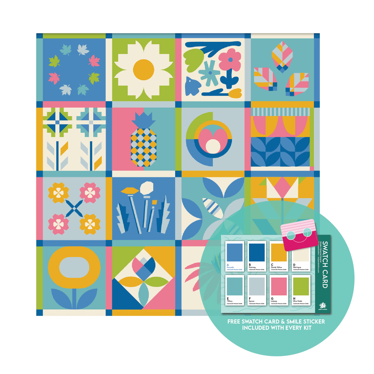PRE-ORDER Modern Botanical Quilt Kit - Two Options