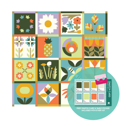 Modern Botanical Quilt Kit - Two Options