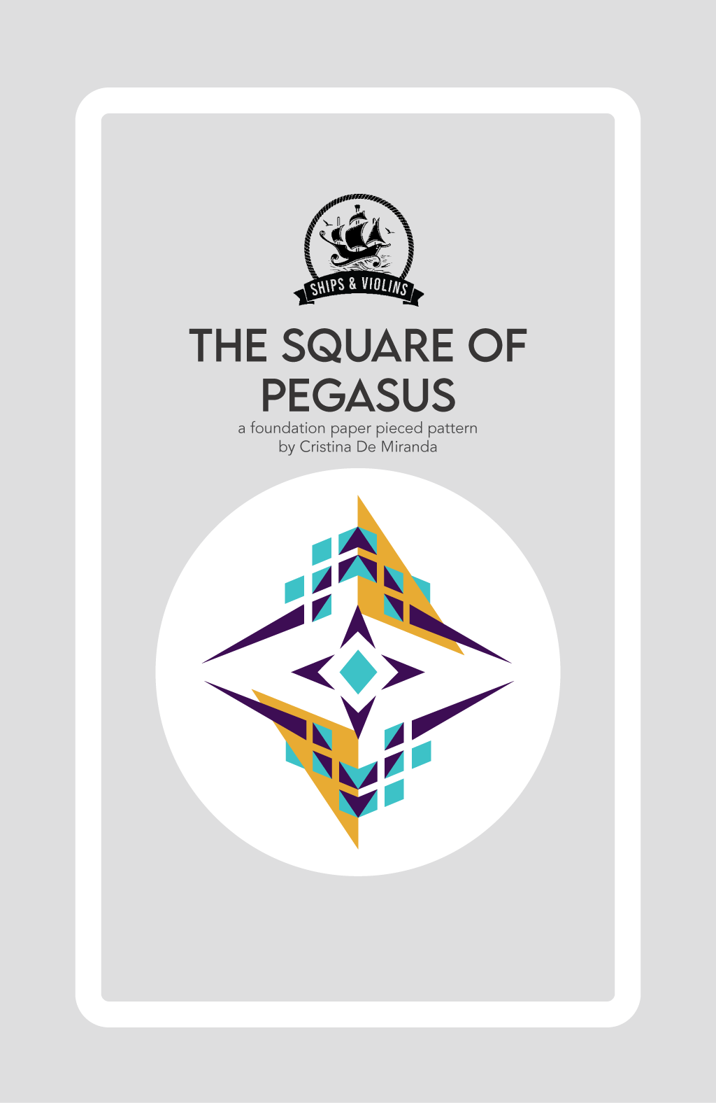 The Square of Pegasus Quilt - Paper Pattern