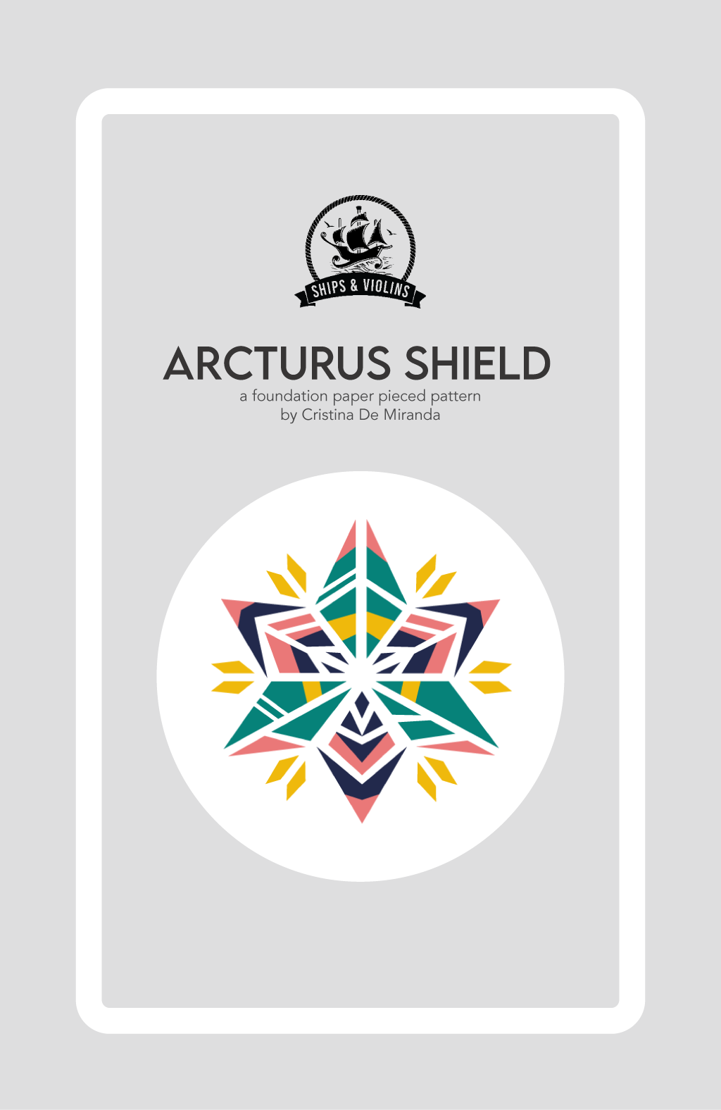 Arcturus Shield Quilt - Paper Pattern
