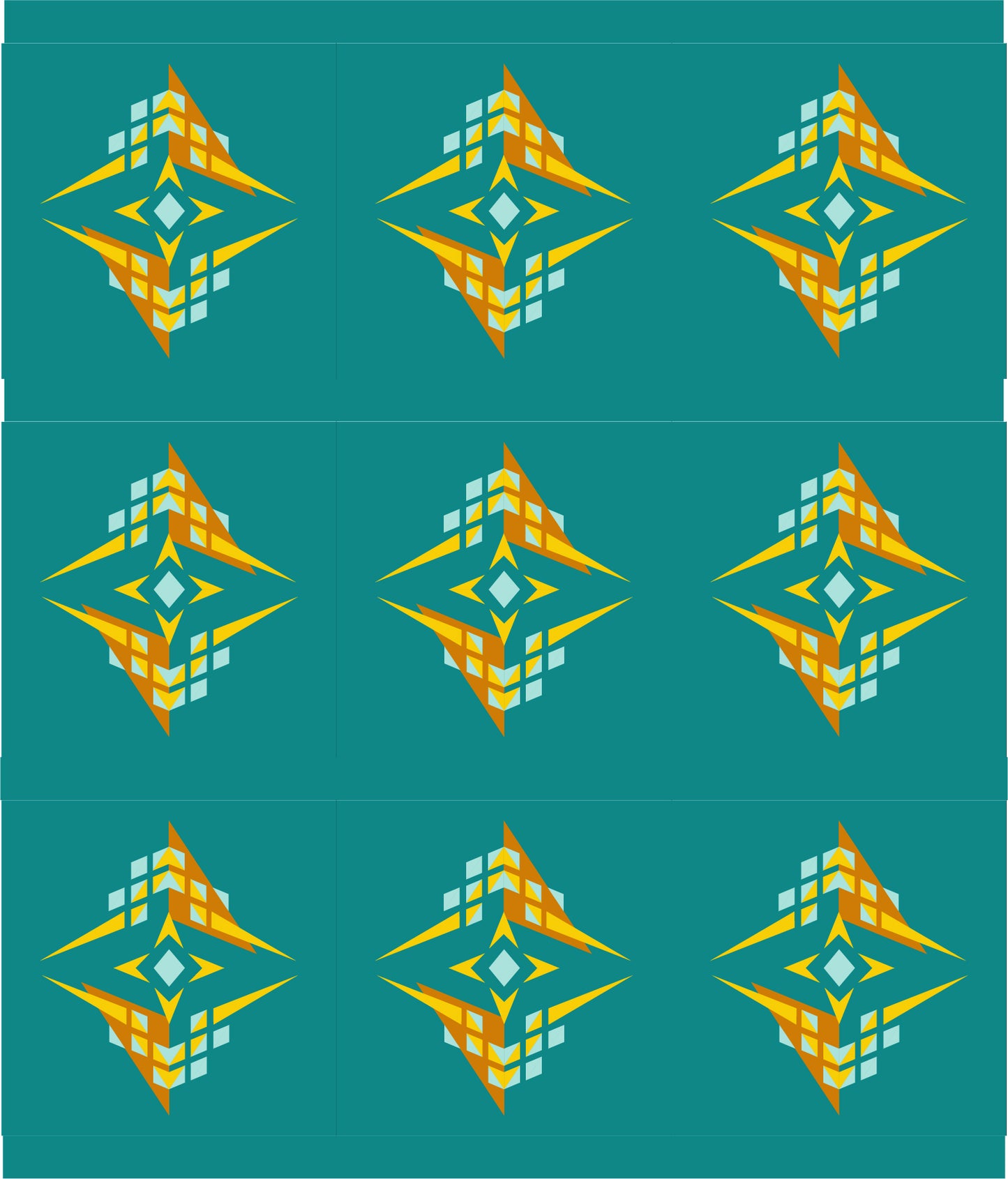 The Square of Pegasus Quilt - PDF Pattern